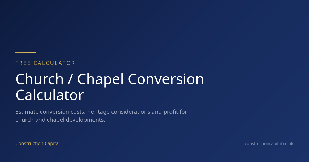Church Conversion Calculator | Heritage Build Costs & Profit ...